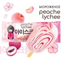 Мороженое эскимо молочное со вкусом персик и личи